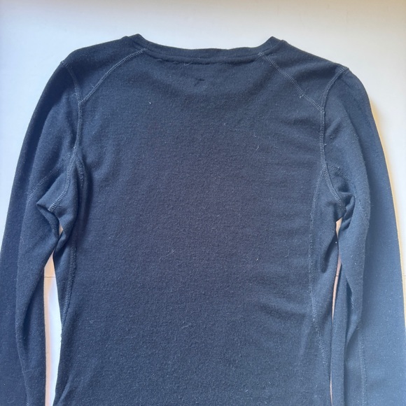 Smartwool Classic Thermal Merino Base Layer Crew Black Long Sleeve *Fair Sz M - Picture 14 of 16